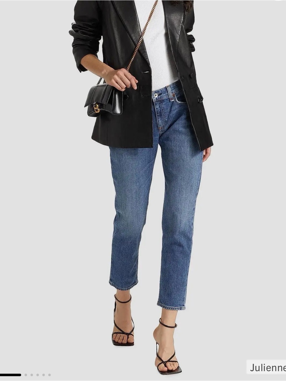 Rag & Bone Dre Low Rise Slim Boyfriend Ankle Cropped Jeans in Julienne Wash Sz29